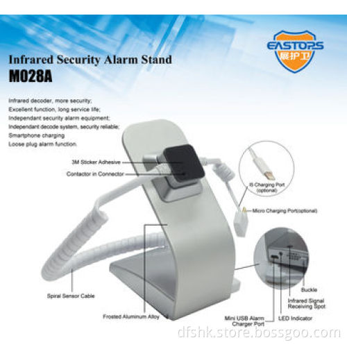 retail automation system that secure and charge mobile phone